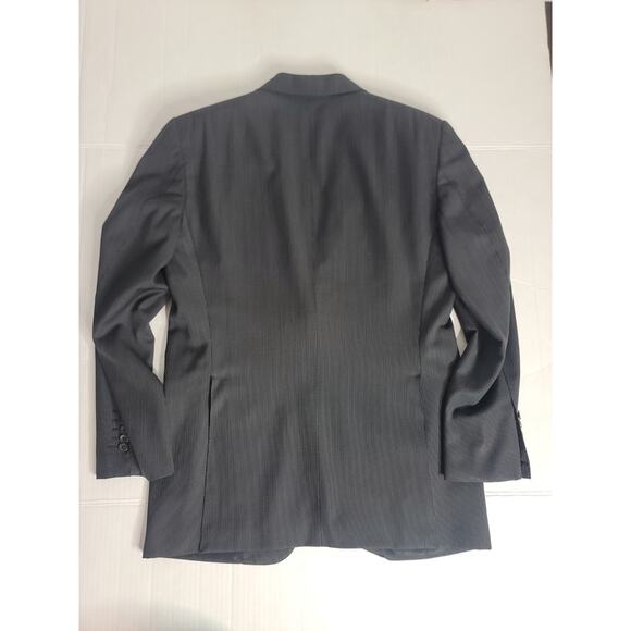 Tom Ford Blazer Mens SZ 52R (US 42) 100% Wool Black Gray Pinstripes Switzerland - Picture 16 of 16